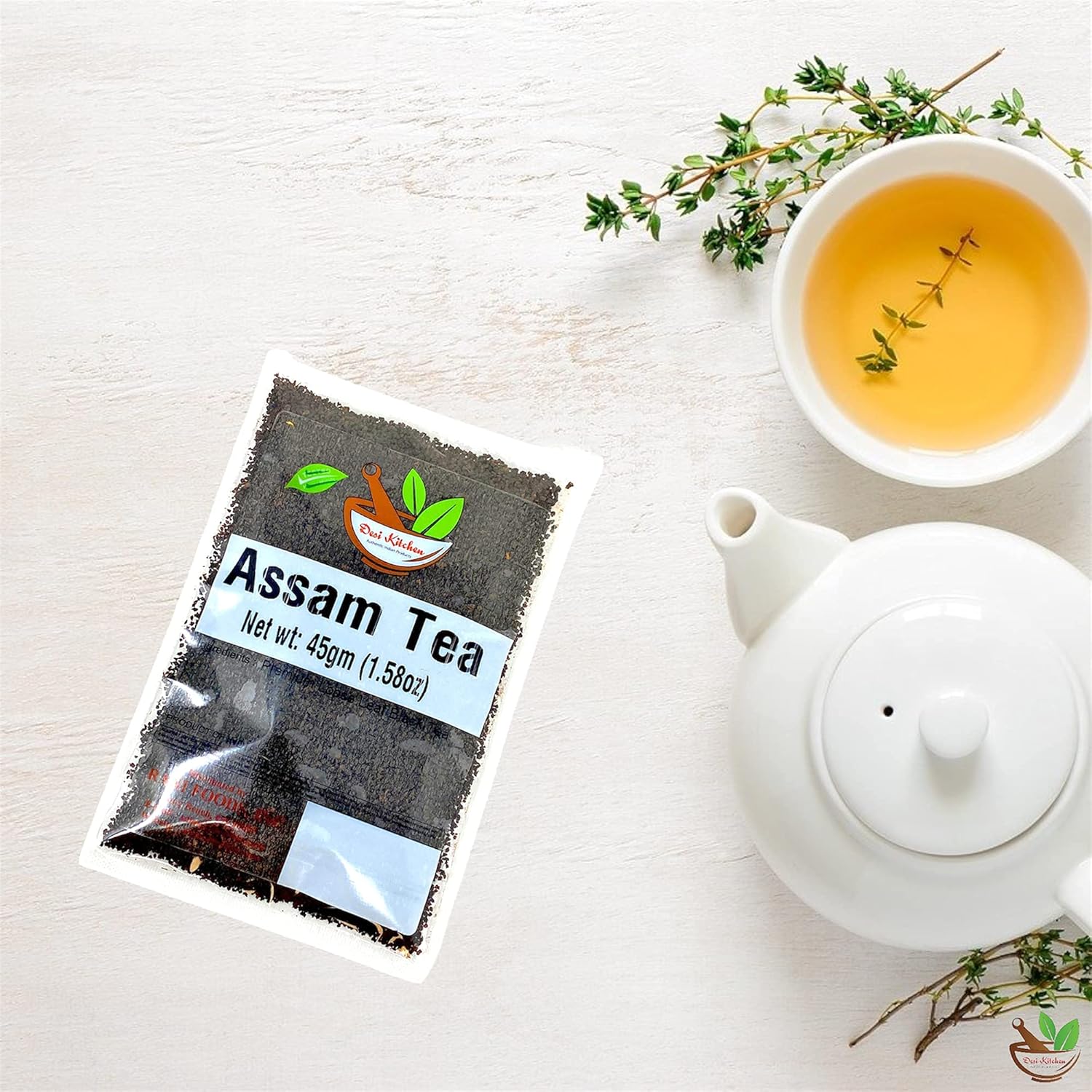 Desi Kitchen Premium Loose Leaf CTC Assam Black Tea 45gm (1.58oz) Try this Small pack!!