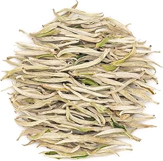 Oriarm Fuding Silver Needle White Tea Loose Leaf 500g (Pack of 2) - Bai Hao Yinzhen Chinese Silver Tips Tea 2nd Grade