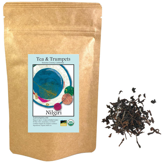 USDA Organic Nilgiri South Indian Loose Leaf Black Tea 8 oz
