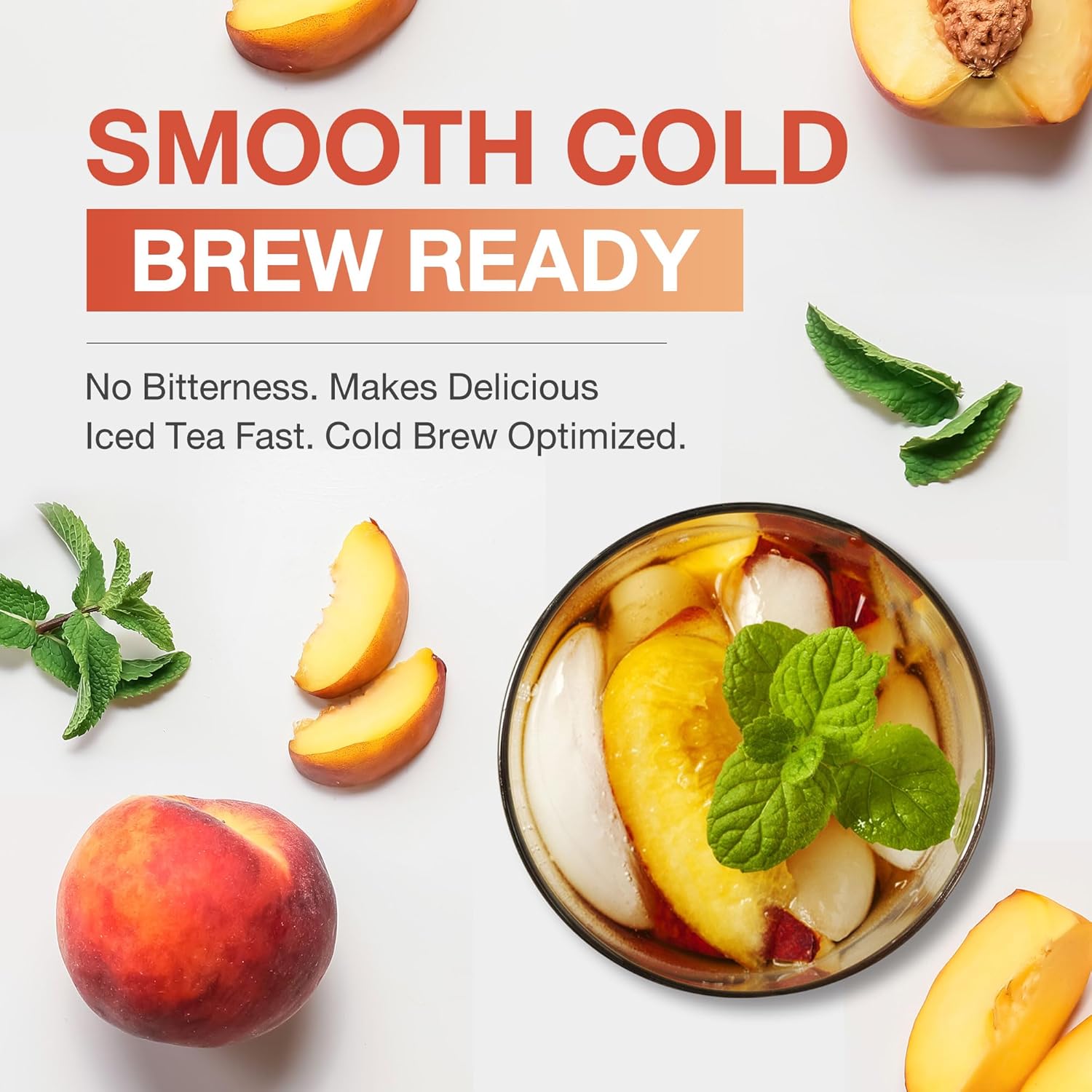 Lam Tae Premium White Peach Oolong Tea Loose Leaf | Natural Fruit Tea Iced & Hot No Artificial Colors or Flavors. Excellent Bulk Loose Leaf for Clear Brew. Net Weight 200g Bag Brews Approx. 40 Cups.