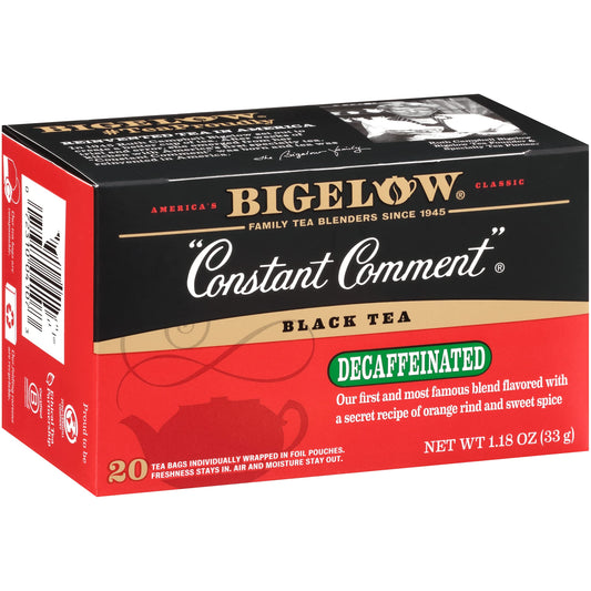 Bigelow Tea Decaffeinated Constant Comment Black Tea, 20 Count (Pack of 6)