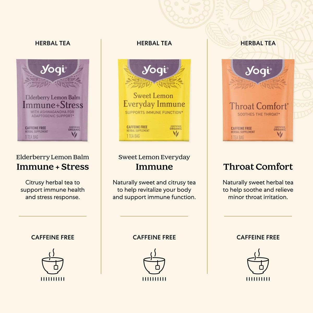Yogi Get Well Gift Box, 45 Tea Bags (5 Bags per Flavor)