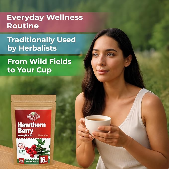 16 oz. Hawthorn Berry Herb Tea Espino blanco (Crataegus L.) - 453g Hawthorn Berry Tea