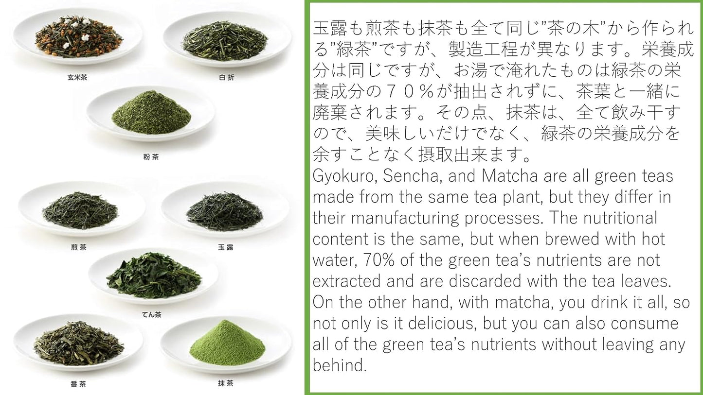 八女茶 Brand [Japanese Gyokuro Green Tea Bags] Crystal 100% Yamecha Japanese Gyokuro Green Tea Bags