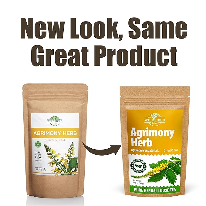1.8 oz. Agrimony Herb Dried Cut Agrimony Flower Tea (Agrimonia Eupatoria L.) - Agrimonia Herbal Tea 50g (1.8 Oz)