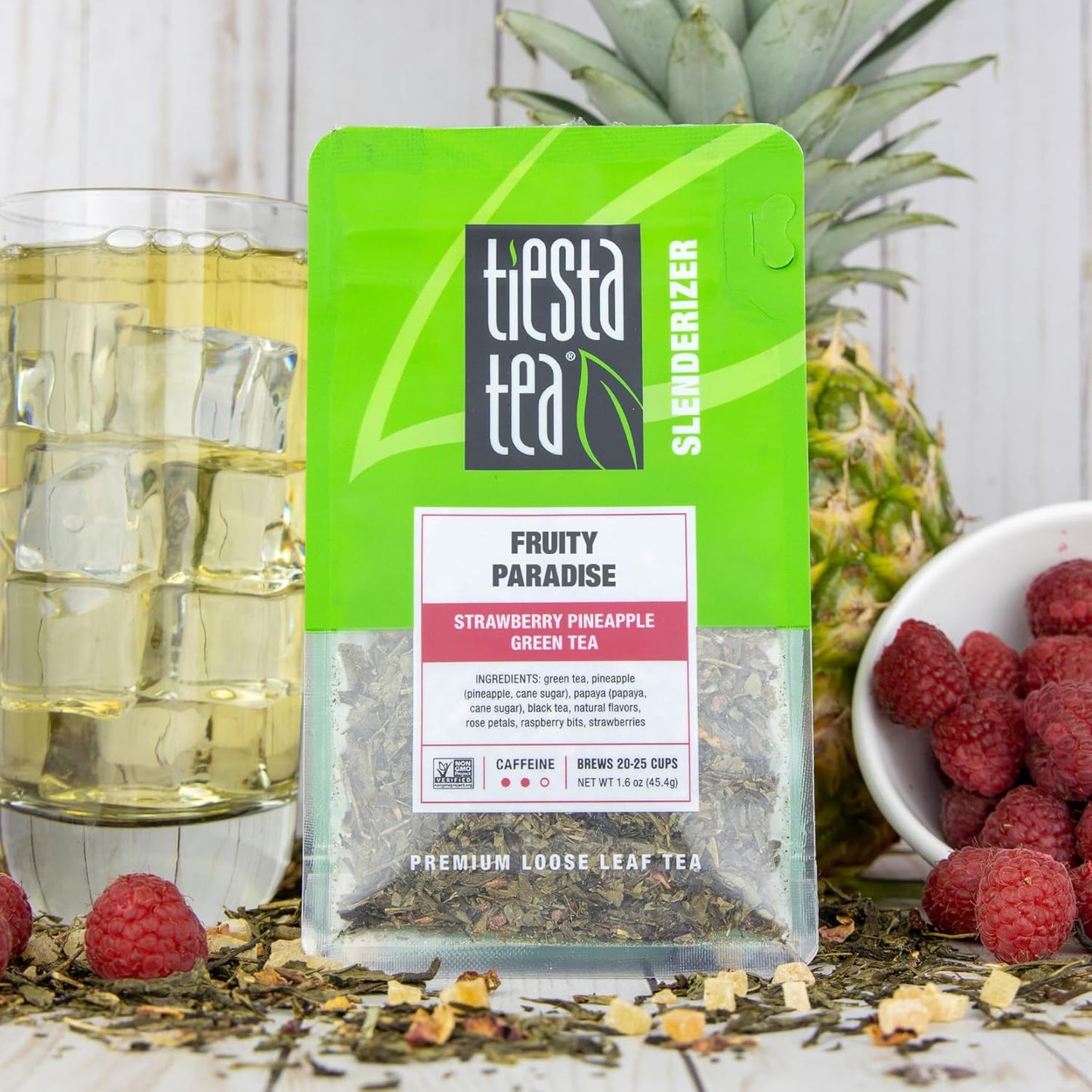 Tiesta Tea - Green Tea Gift Box, Loose Leaf, 3 Pouches, Medium Caffeine, Hot & Iced, Assortment with Light Citrus & Fruity Green, Loose Leaf Variety Box