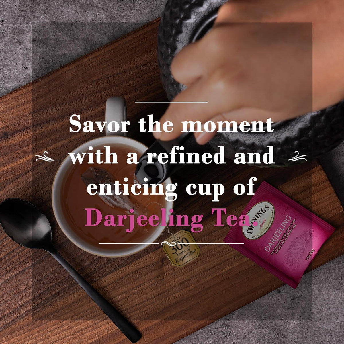 Twinings Darjeeling Black Tea 3-Pack, 50 Count Ea