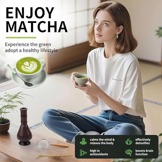 Resin Matcha Whisk Traditional Japanese Chasen Matcha Tea Whisk Gifts for Tea Lovers Reusable Plastic Matcha Whisk for Authentic Tea Preparation