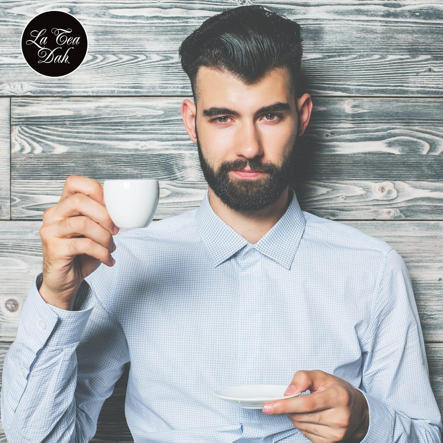 Man Tea, Earl Grey Supreme by La Tea Dah, Gourmet Caffeinated Earl Grey Tea Bags, Unique Gifts for Men for Birthday, Fathers Day, or Anniversary