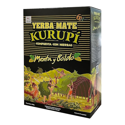 Kurupi Mint Boldo Yerba Mate 500 g (1.1 lbs)
