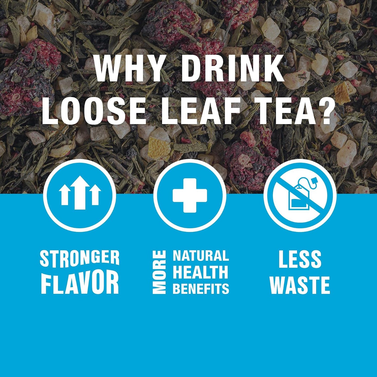 Tiesta Tea - Blackberry Bellini, Premium Loose Leaf Blend | Blackberry Citrus Green Tea, Premium Blend, Medium Caffeine Green Tea, Hot or Iced, 50 Cups, 5 Ounce Refillable Tin