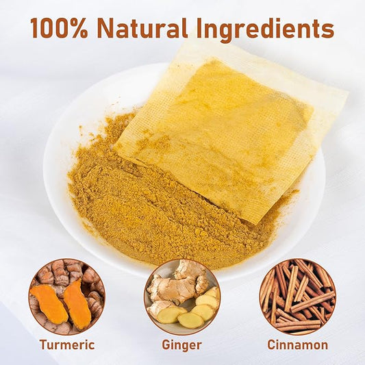 Turmeric Ginger Cinnamon Tea Bags, Pure Natural Ginger Turmeric Herbal Blend Tea with Cinnamon for Promoting Digestion, Boosts Immunity, Caffeine-Free, No Additives (1 Pack/120 Bags)