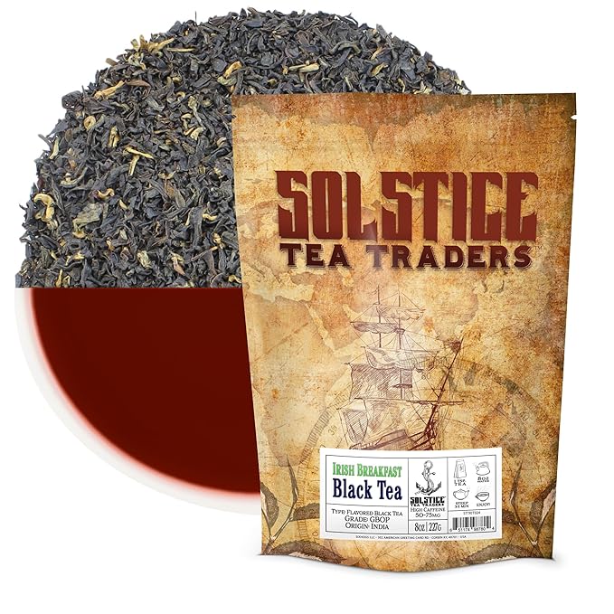 Irish Breakfast Tea, 100% Assam Origin (8-Ounce Bulk Bag); Makes 100+ Cups of Real Irish Breakfast Tea