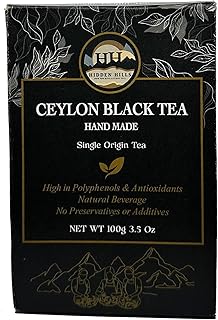 Hidden Hills Black Tea - Premium Quality Single Estate - Ceylon Tea (Whole Leaf Tea, 100g)