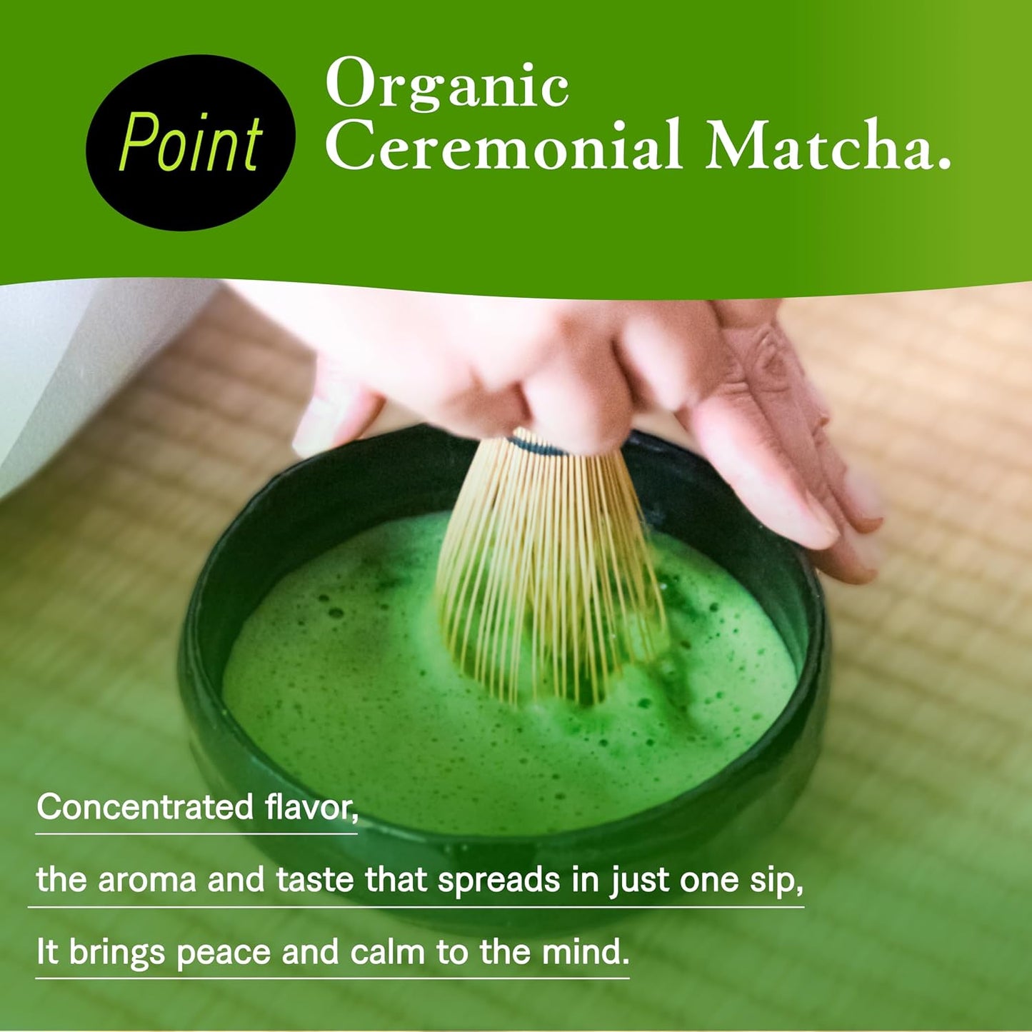 YAMAEI, Matcha Powder, Ceremonial Grade, 1.1oz, Japanese Green Tea, First Harvest, Use for Drinking, Latte