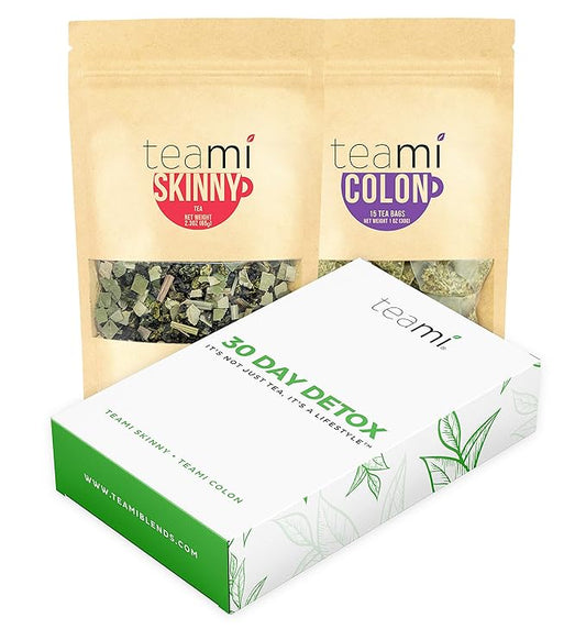 Teami® 30-Day Tea Pack: All-Natural Tea Kit with Teami Skinny & Loose Leaf Herbal Teas Lemon & Original