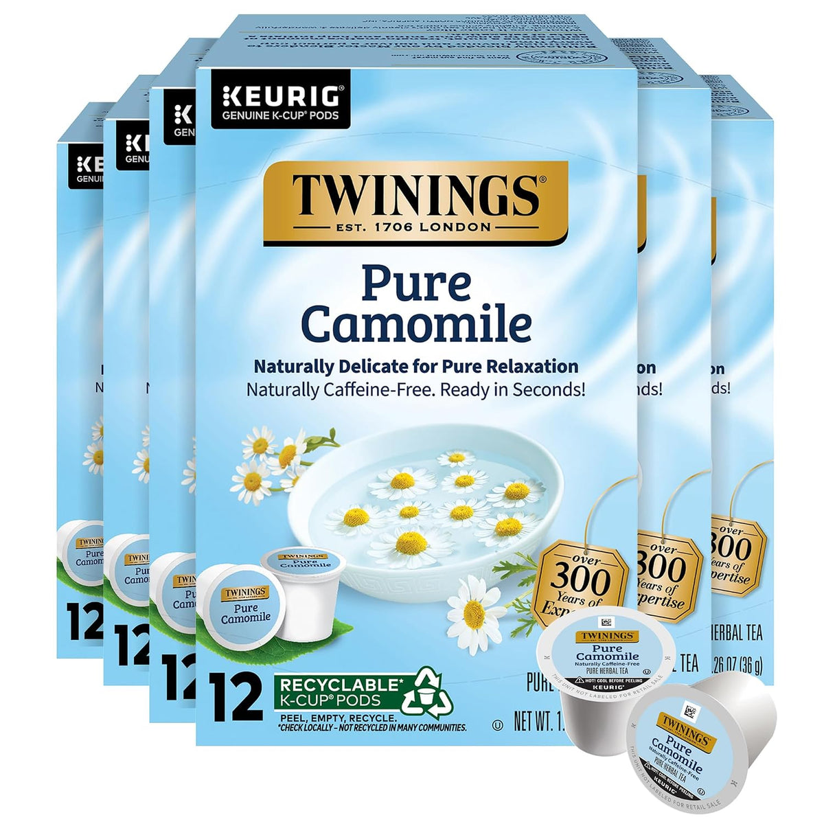 Twinings Pure Camomile Herbal Tea K-Cups for Keurig