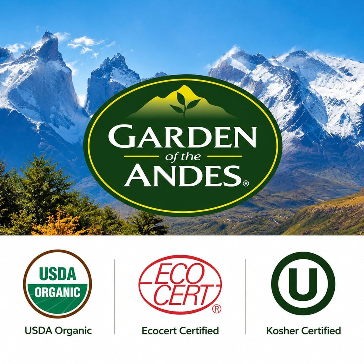 Garden of the Andes Kosher Organic Pure Peppermint Herbal Tea