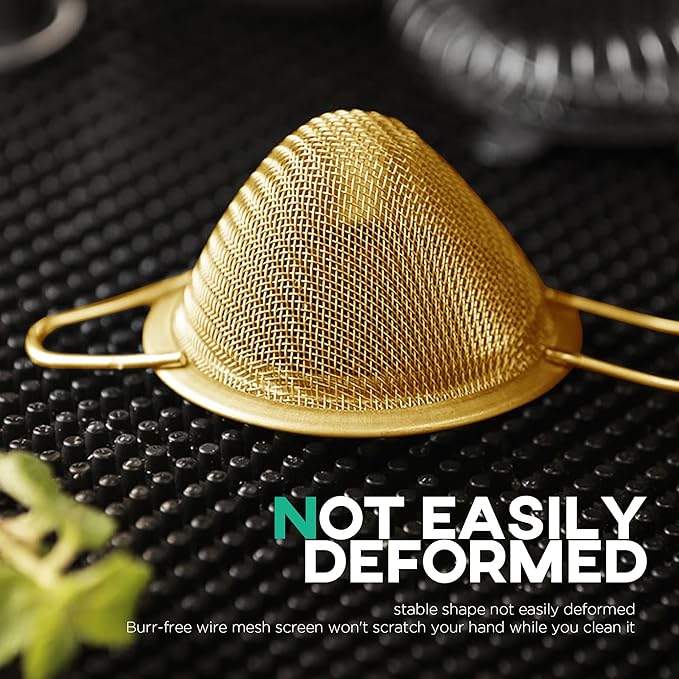 Homestia Fine Mesh Strainer for Kitchen, 304 Stainless Steel Sieve Sifters Cocktail Strainer for Food, Tea, Oil, Noodles, Coffee, Juice, Flour