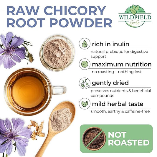 30 Bags Tea Chicory Root Tea Herbal (Cichorium Intybus) - 30 Count 1.5g Bags Chicory Root Herb Achicoria