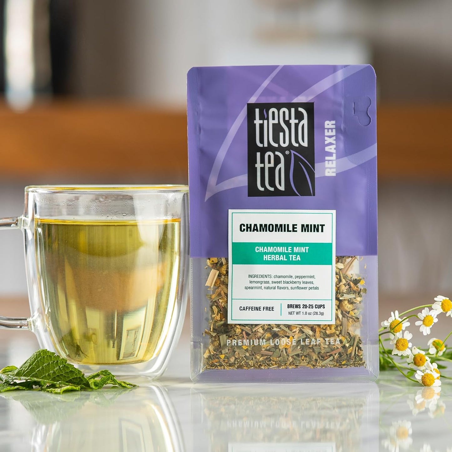 Tiesta Tea - 4 Autumnal Tea Blends, Loose Leaf, Premium Blend | Non-Caffeinated, Make Hot or Iced, Pouch of Pumpkin Spice, Cozy Chai, Chamomile Mint, Meyer Lemon Zest, Pack of 4