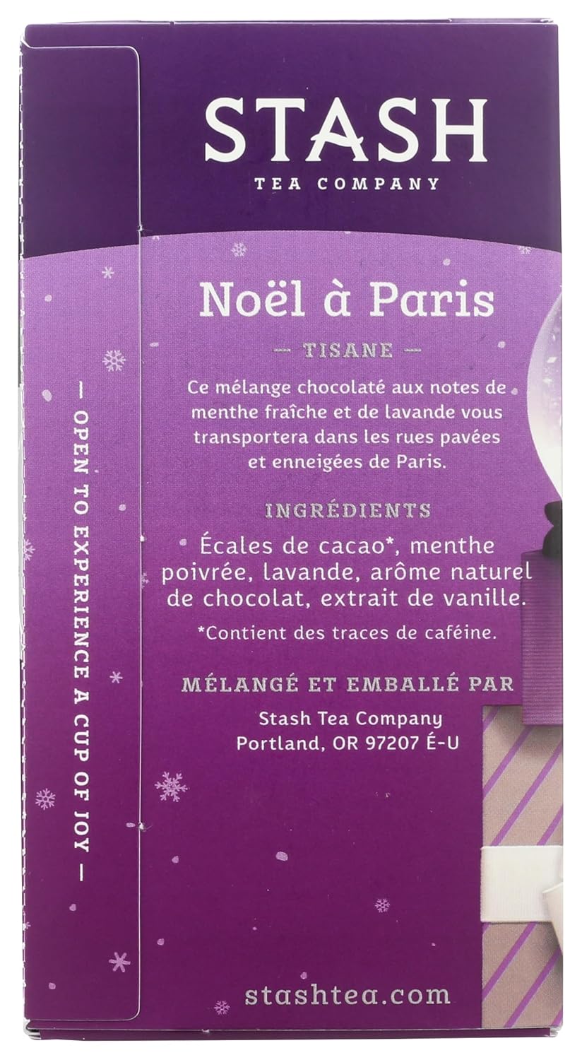 STASH TEA Christmas In Paris -Herbal Tea, 18 CT