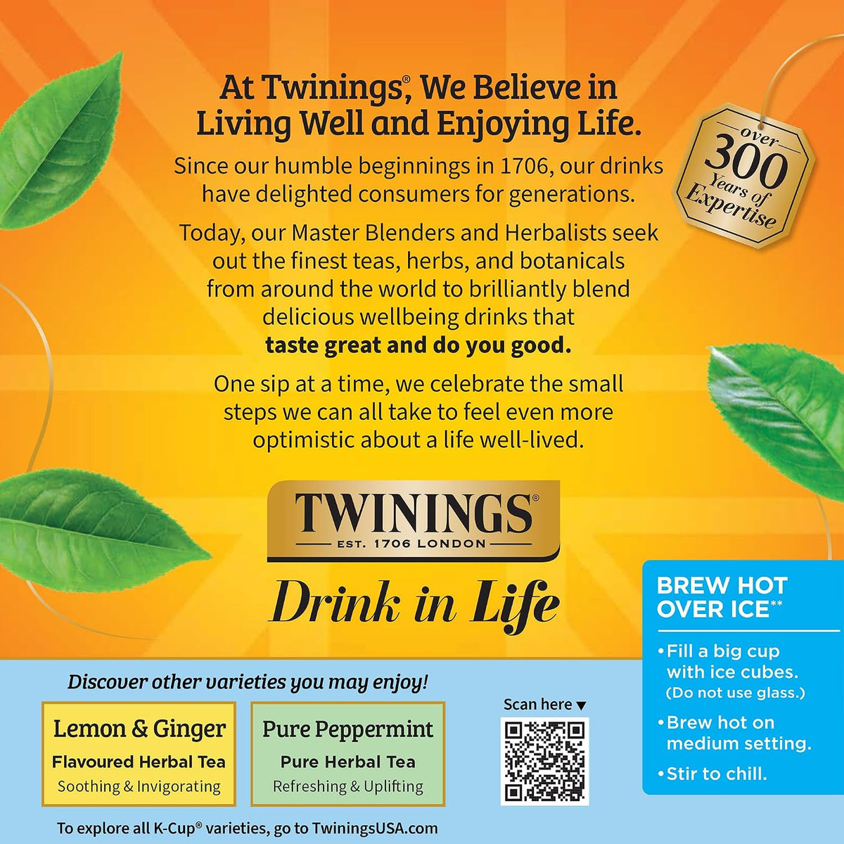 Twinings Pure Camomile Herbal Tea K-Cups for Keurig