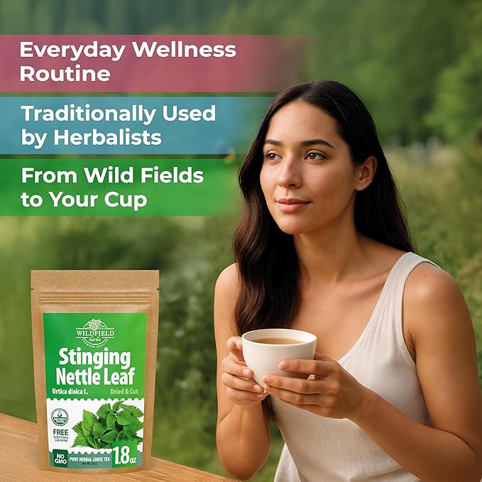 1.8 oz. Dried Nettle Leaf Tea Ortiga Planta Stinging Nettle Leaf Herb (Urtica Dioica) - 50g Herbal Tea Ortiga Verde Te