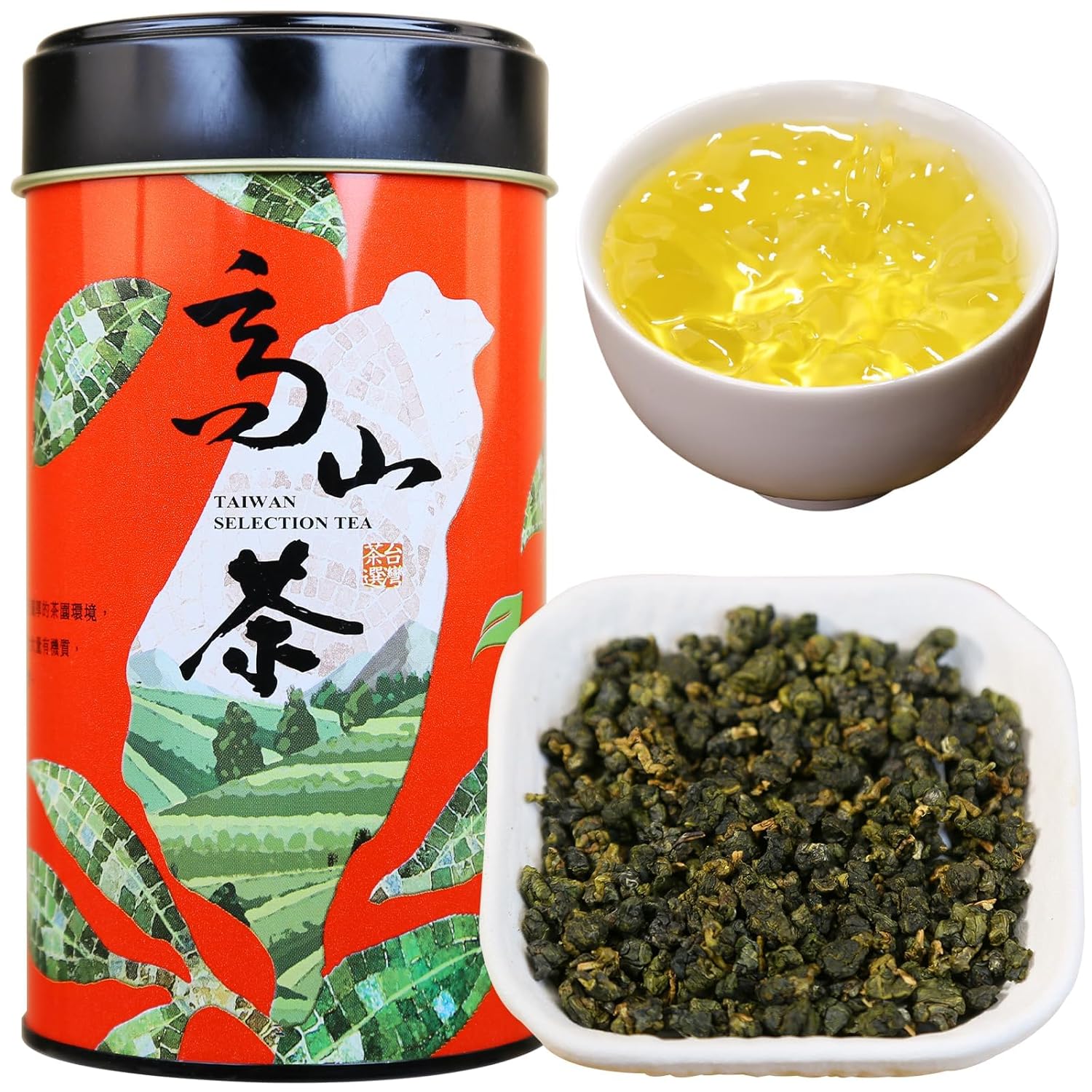 XIXICHA High Mountain Tea Oolong Tea Loose Leaf Grade AAA Taiwan Tea Formosa Oolong Taiwan Oolong Tea Taiwaness Gaoshan OolongTea 高山茶 高山乌龙茶 台湾茶 茶叶 5.3oz/150g