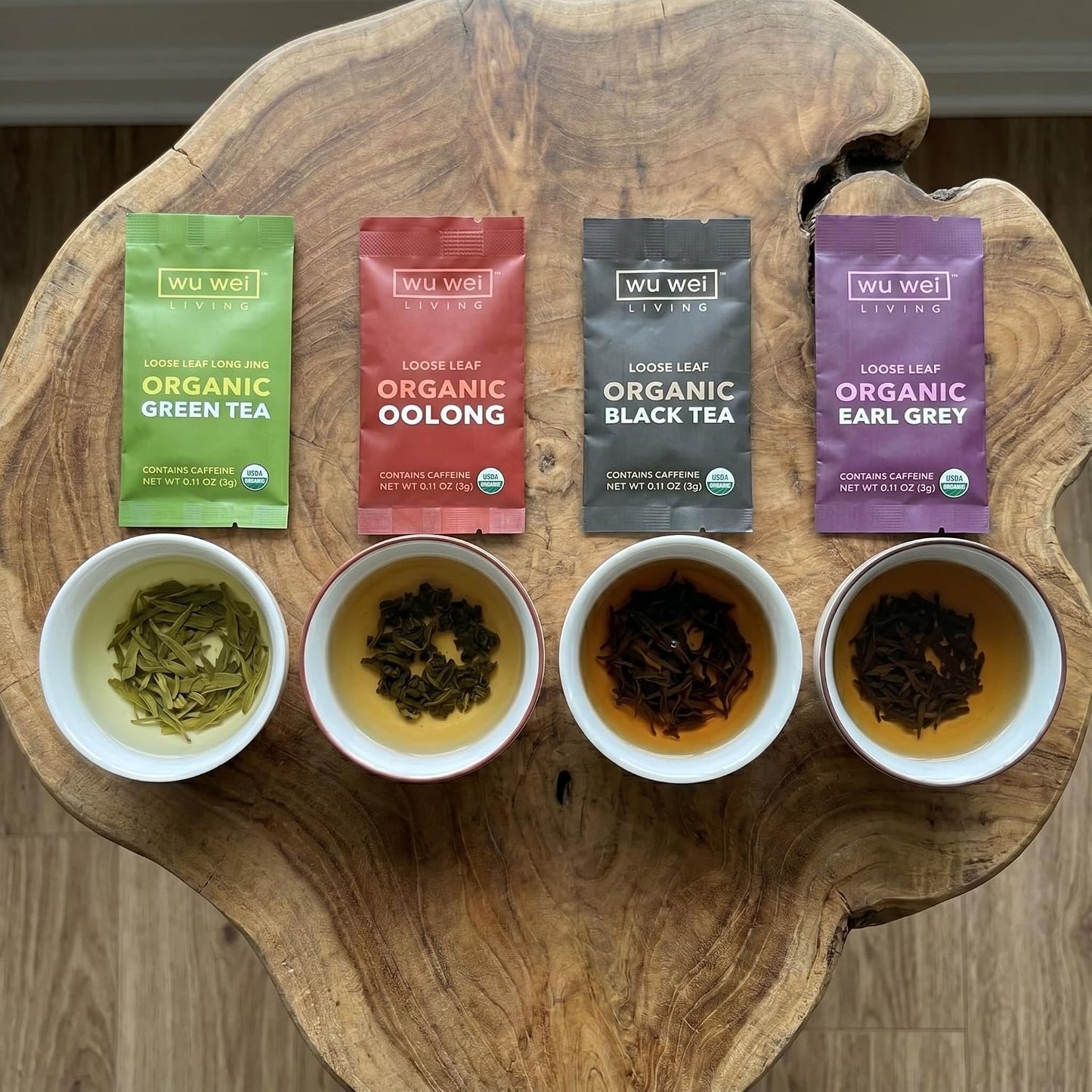 Wu Wei Living Organic Loose Leaf Tea Collection (32-Pack, 32 Count)