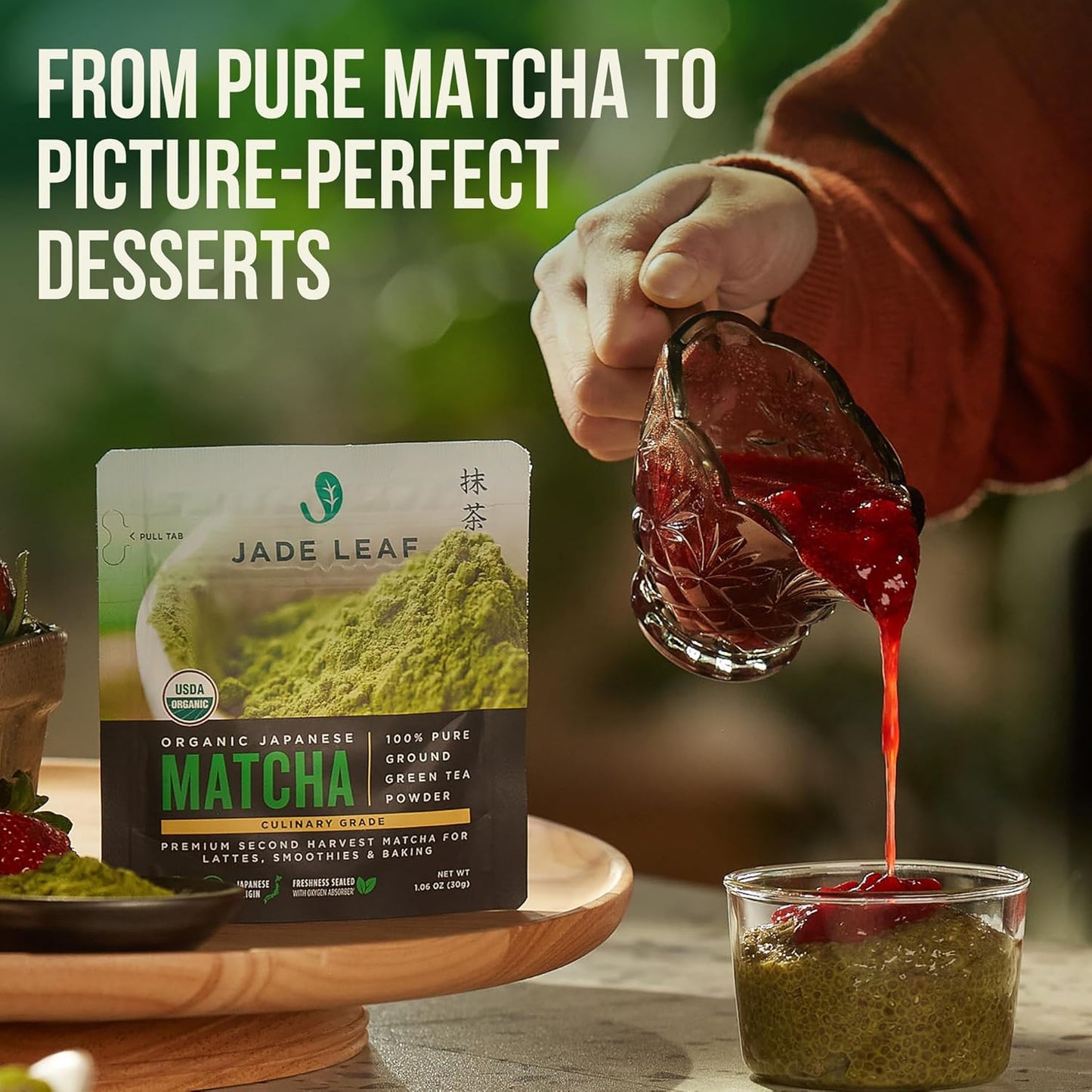Jade Leaf Matcha Organic Culinary Grade Matcha Powder - Japanese Green tea for Baking, Smoothies, Lattes, and Skin Care, 30g / 1.06 Ounce (Pack of 1)