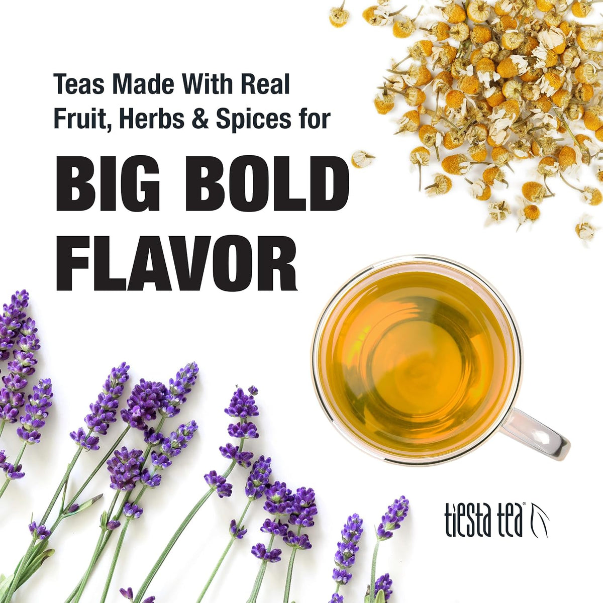 Tiesta Tea Lavender Chamomile, Loose Leaf Calming Herbal Tea Blend, 2oz