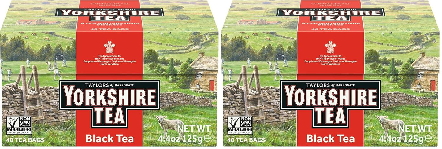 Taylors of Harrogate Yorkshire Red, 40 Teabags (Pack of 2)