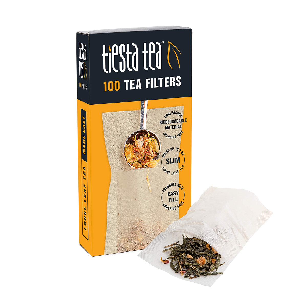 Tiesta Tea Loose Leaf Filters Disposable Infuser Drinks 100 Count