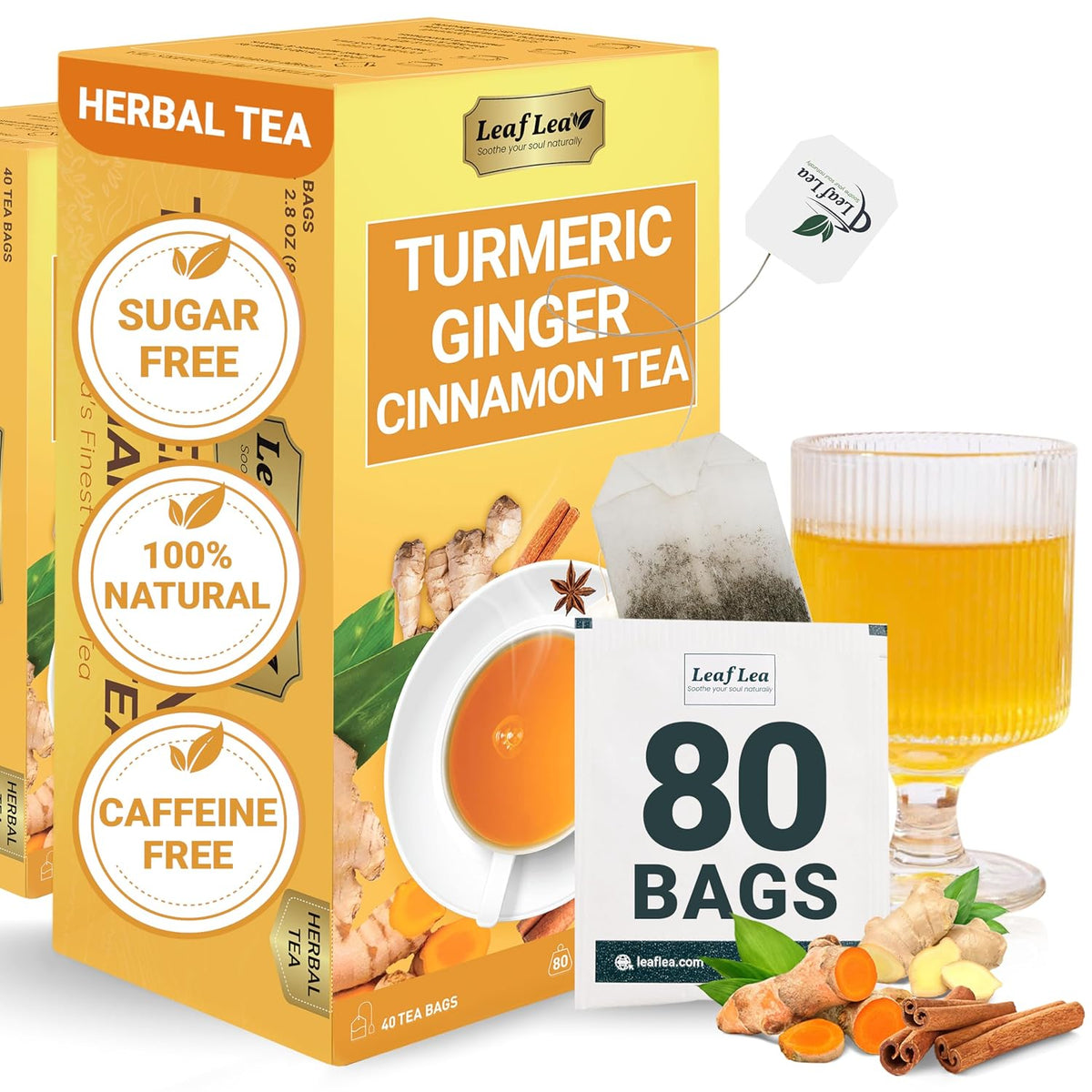 LeafLea Turmeric Ginger Tea