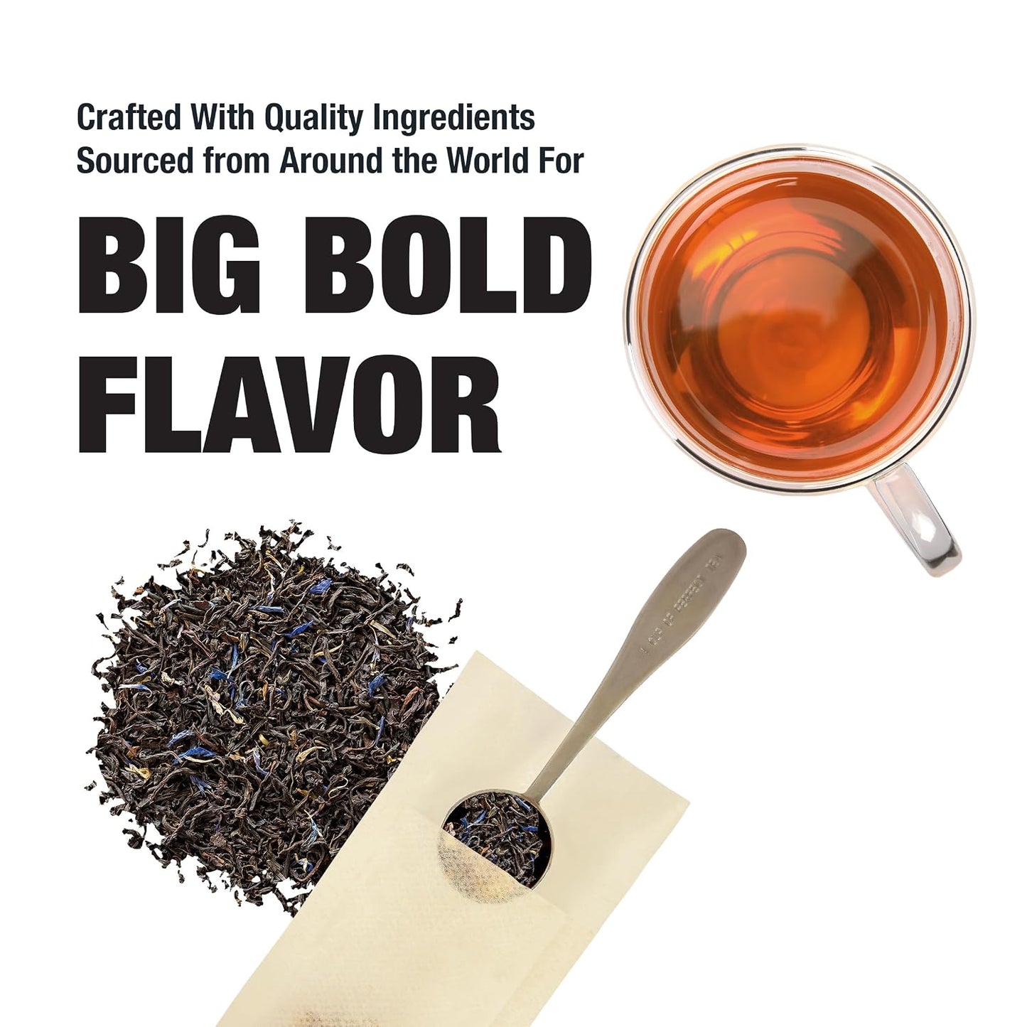 Tiesta Tea - Earl Grey de la Crème, Premium Loose Leaf Tea Blends | Caffeinated Black, Make Hot or Iced &amp; Brews Up to 25 Cups - 1.7 Ounce Resealable Pouch