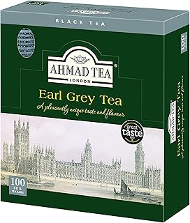 Ahmad Tea Earl Grey foil teabags, 100 Count