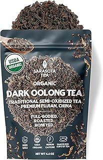 Oolong Tea Loose Leaf 4.4 oz – Premium Chinese Oolong Tea Leaves – Smooth Floral Toasted Flavor – Bulk Loose Leaf – Naturally Caffeinated
