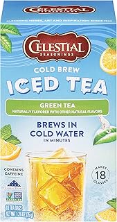 Celestial Seasonings Cold Brew Green Iced Tea 18 Count