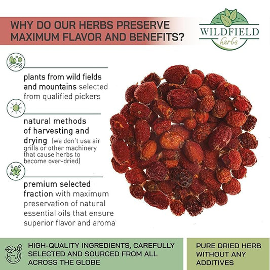 100 Bags Hawthorn Berry Herbal Tea (Crataegi fructus) – 100 Tea Bags 1.5g Hawthorn Fruit Espino Blanco