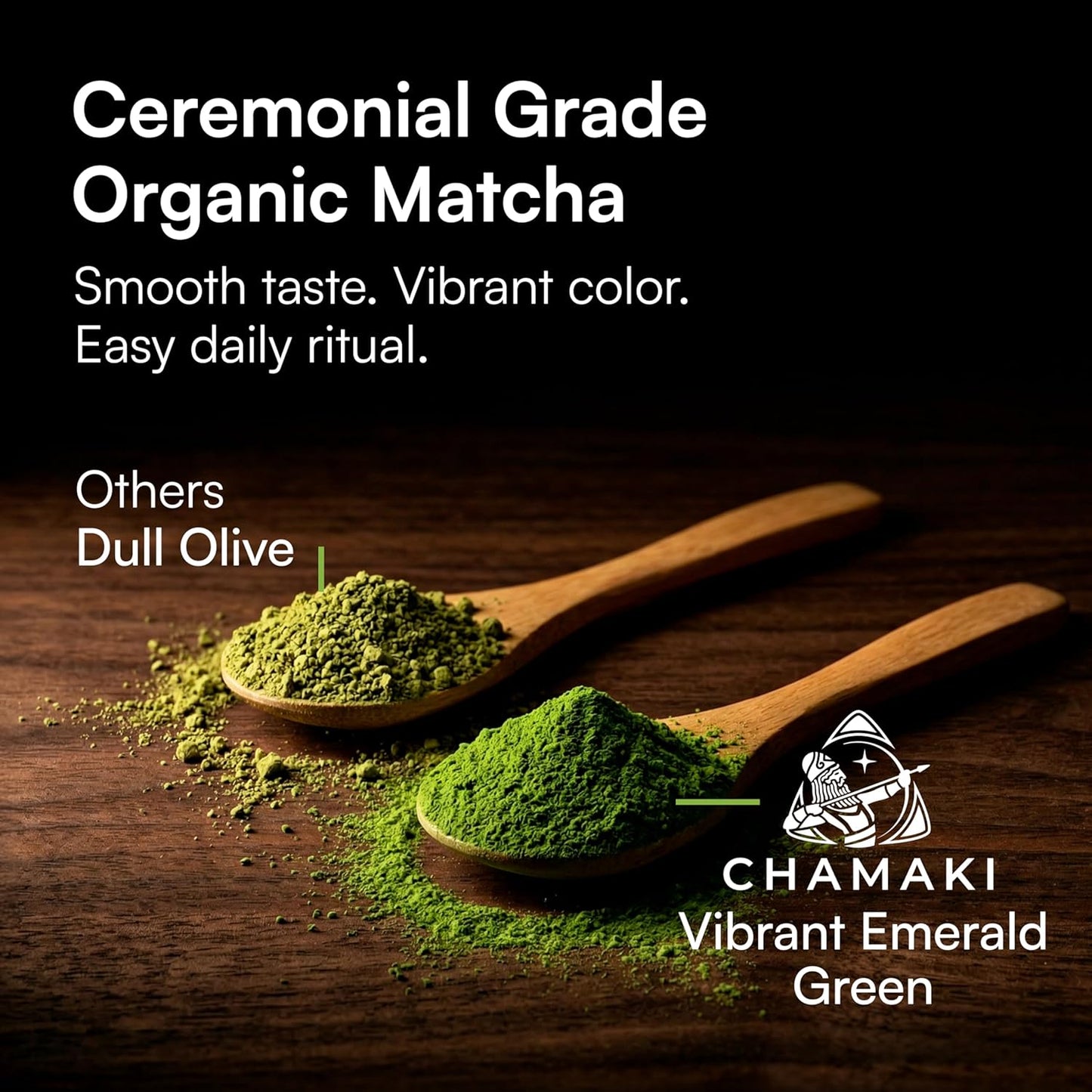 Chamaki Ceremonial Matcha Powder-First Harvest Japanese Style -Shade Grown Organic Premium Grade 1oz/30g Tin Ready for baking and Latte Authentic Japanese Style Matcha green tea Powder (30g)