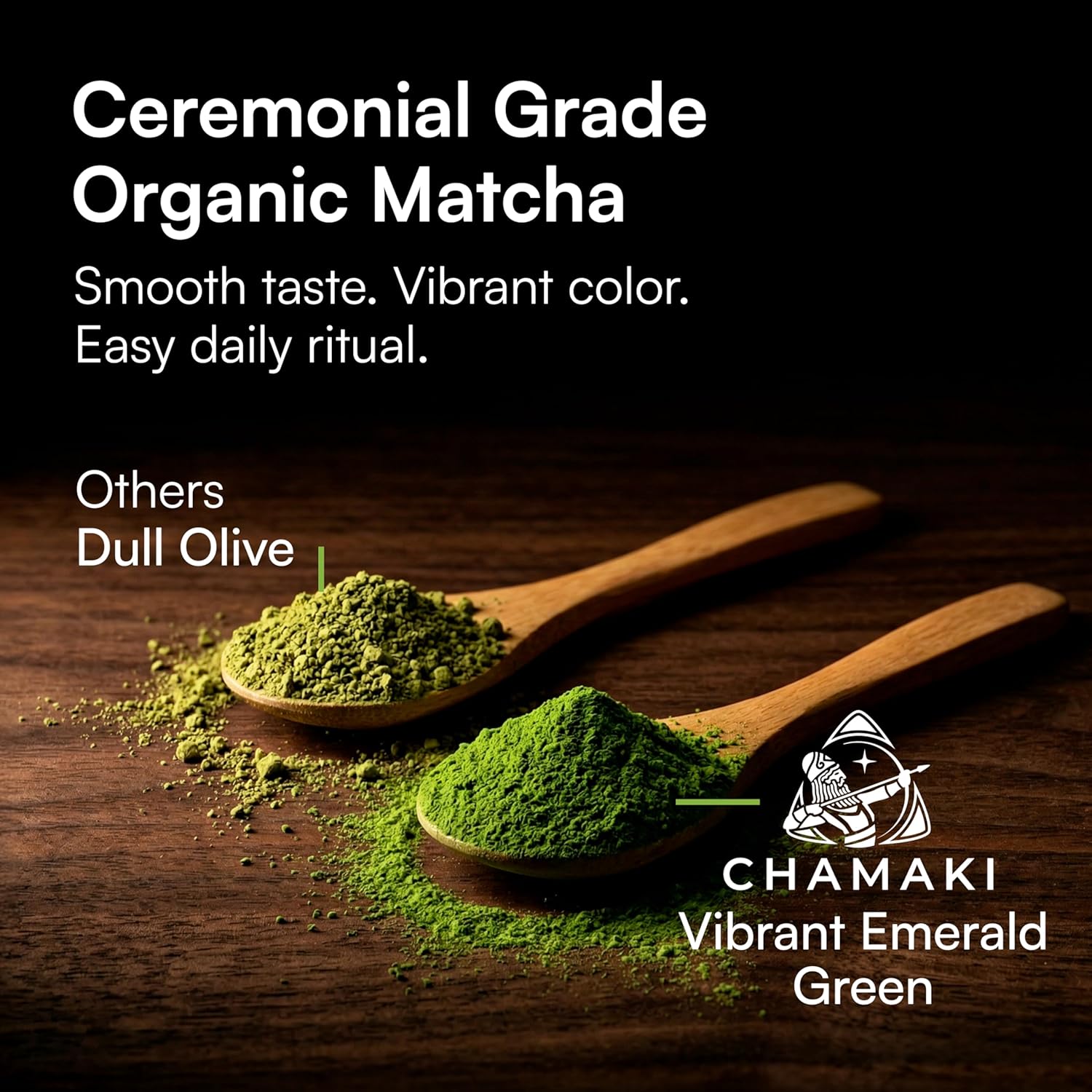 Chamaki Ceremonial Matcha Powder-First Harvest Japanese Style -Shade Grown Organic Premium Grade 1oz/30g Tin Ready for baking and Latte Authentic Japanese Style Matcha green tea Powder (30g)