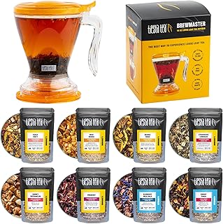 Tiesta Tea's Fruity Tea Sampler Dry Flight Set & Brewmaster Infuser Bundle