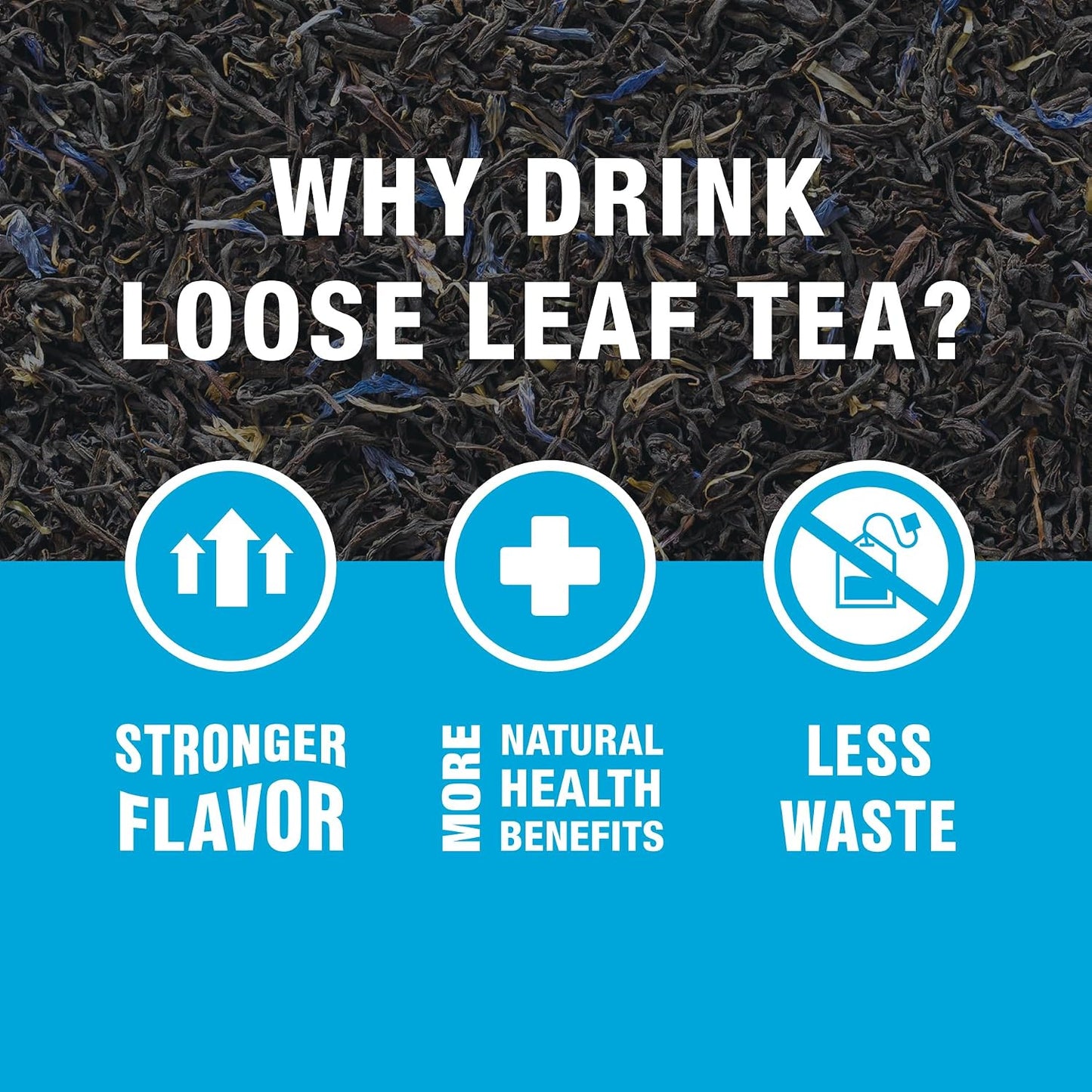 Tiesta Tea - Earl Grey de la Crème, Premium Loose Leaf Tea Blends | Caffeinated Black, Make Hot or Iced &amp; Brews Up to 25 Cups - 1.7 Ounce Resealable Pouch
