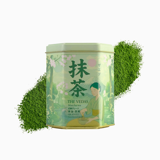 The Vedas UJI Kyoto Imperial Ceremonial Grade Matcha Tea crafted by Hamayen Vikshuva(ハマーン・ヴィクシュヴァ), from Uji Kyoto, 50 grams