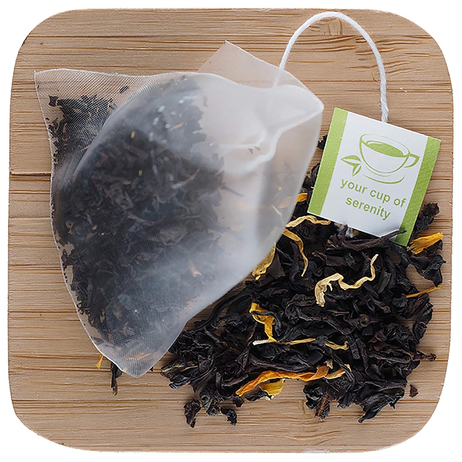Elmwood Inn Fine Teas, Bourbon Black Tea, 25 Pyramid Sachet Tea Bags