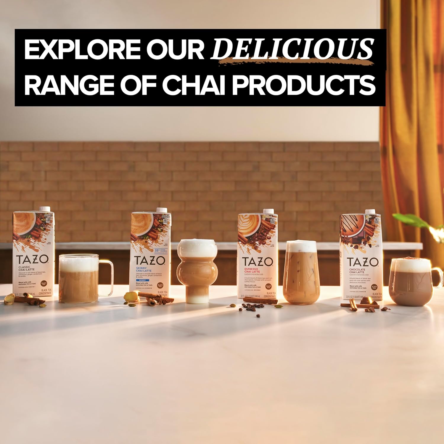 Tazo Tea Organic Chai Concentrate, 32 oz