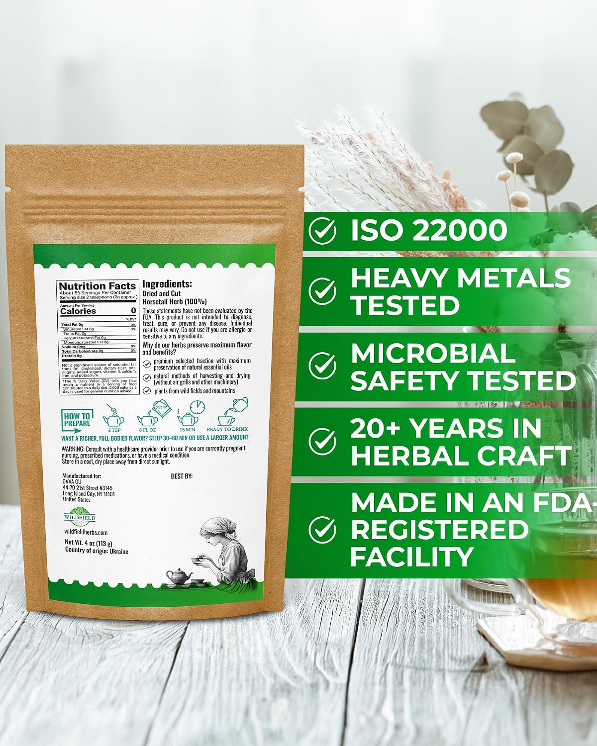 4 oz. Horsetail Herb Horsetail Tea Cola De Caballo Hierba Horse Tail (Equisetum Arvense) - 113g Herb Tea Horse Tail