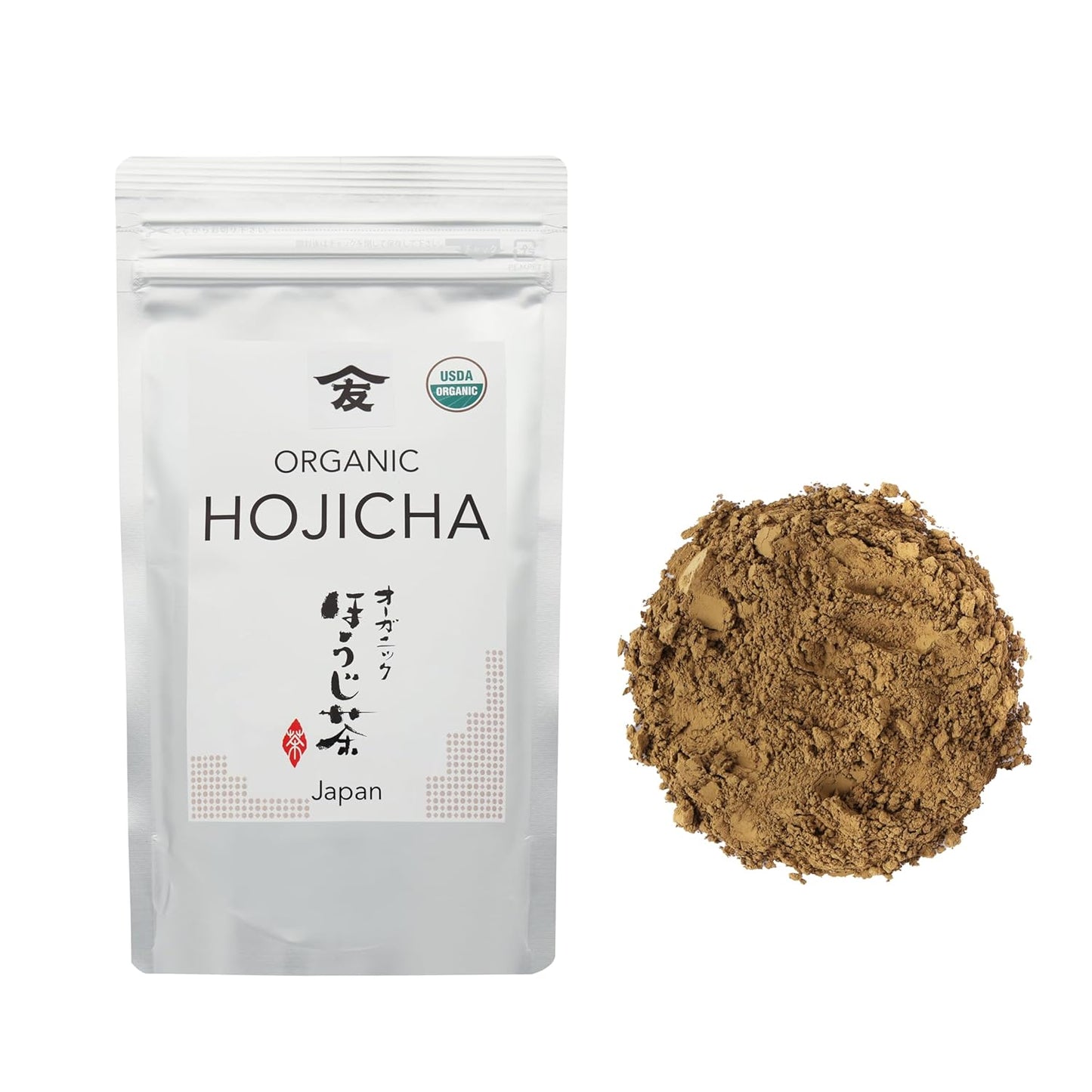 TOMOSAN Hojicha Tea - Japanese Organic Loose Leaf Premium Green Tea - Roasted Kukicha &amp; Sencha Blend, Low Caffeine, USDA Certified, Uji-Kyoto, 100g/3.5oz