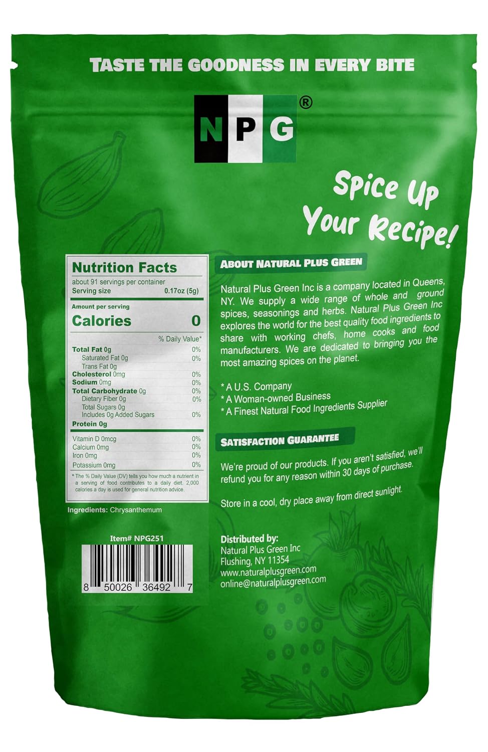 NPG Chrysanthemum Bud Tea 16 oz